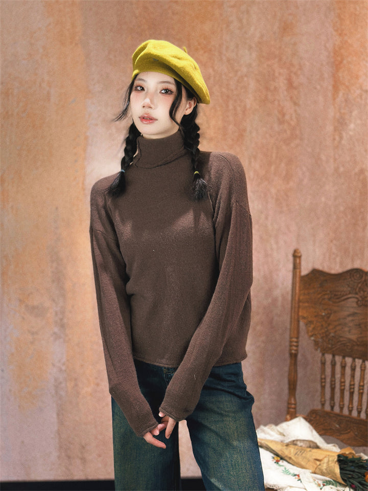 Retro Turtleneck Bottoming Sweater