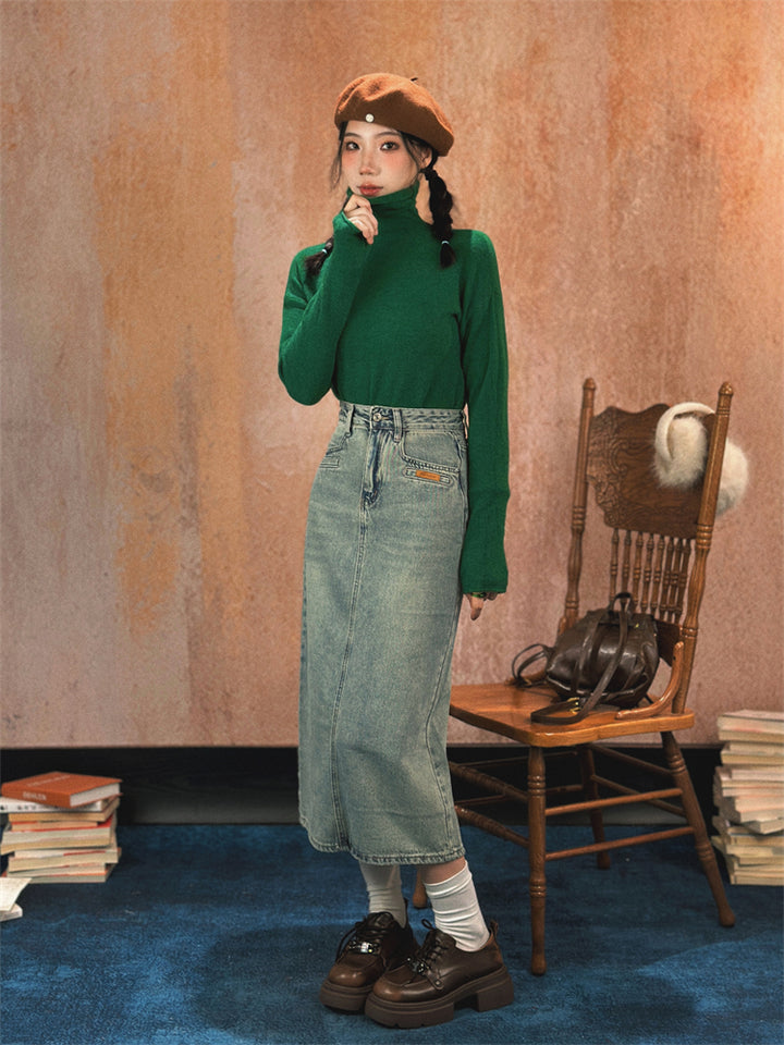 Retro Turtleneck Bottoming Sweater