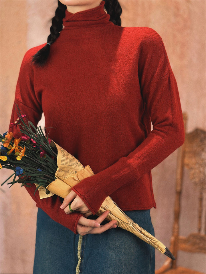 Retro Turtleneck Bottoming Sweater