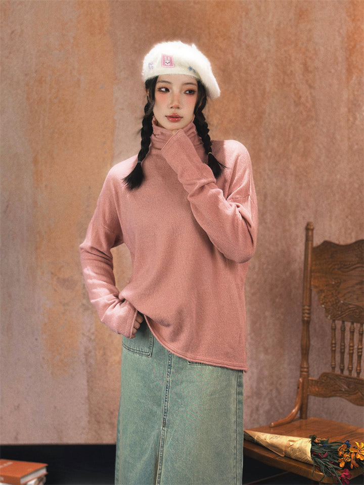 Retro Turtleneck Bottoming Sweater