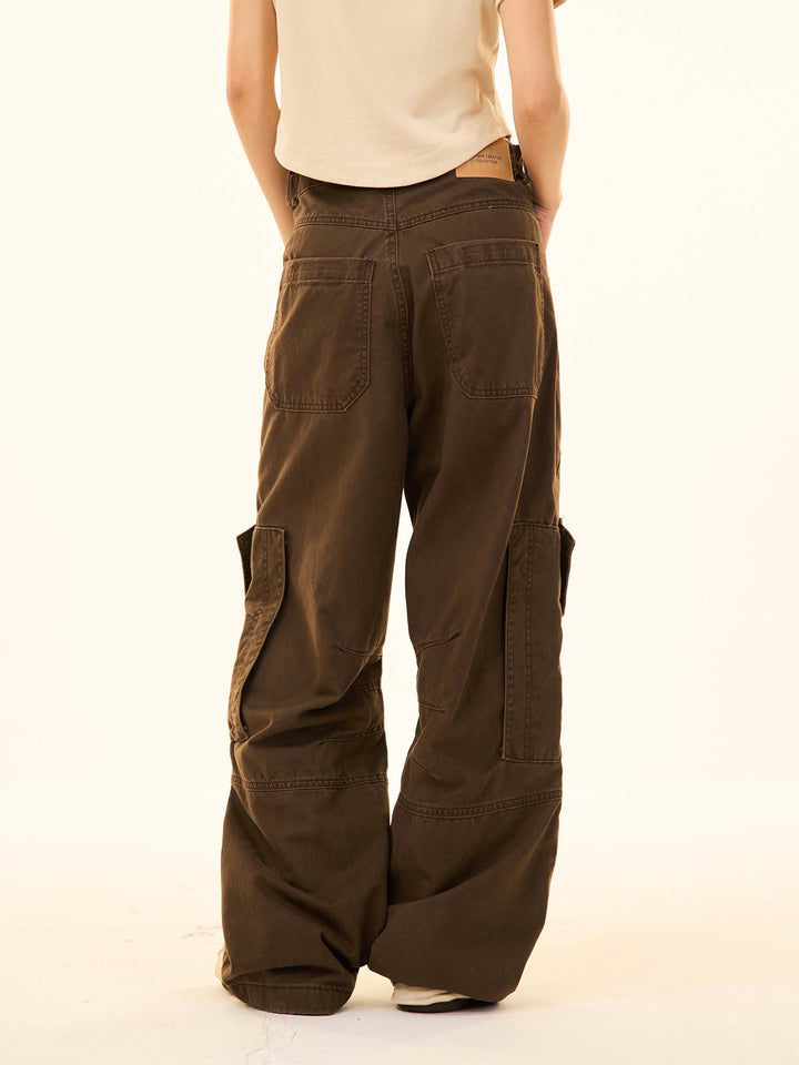 Casual Pockets Wide-Leg Pants
