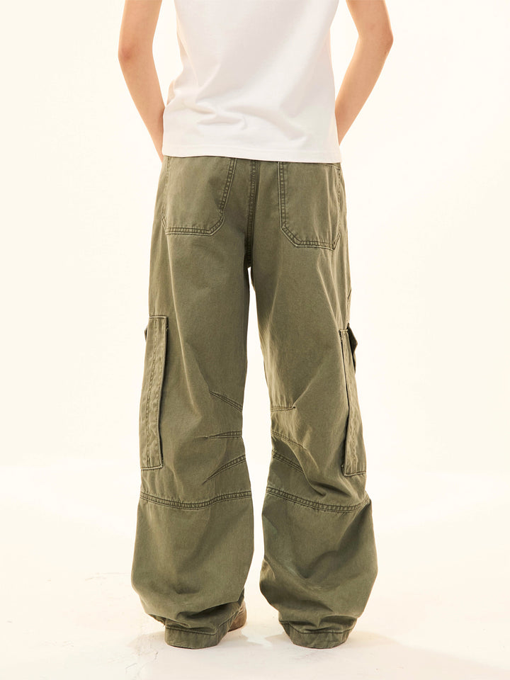 Casual Pockets Wide-Leg Pants