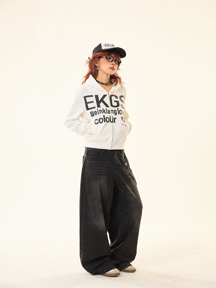 Long-Sleeved Hoodie Sweatshirt