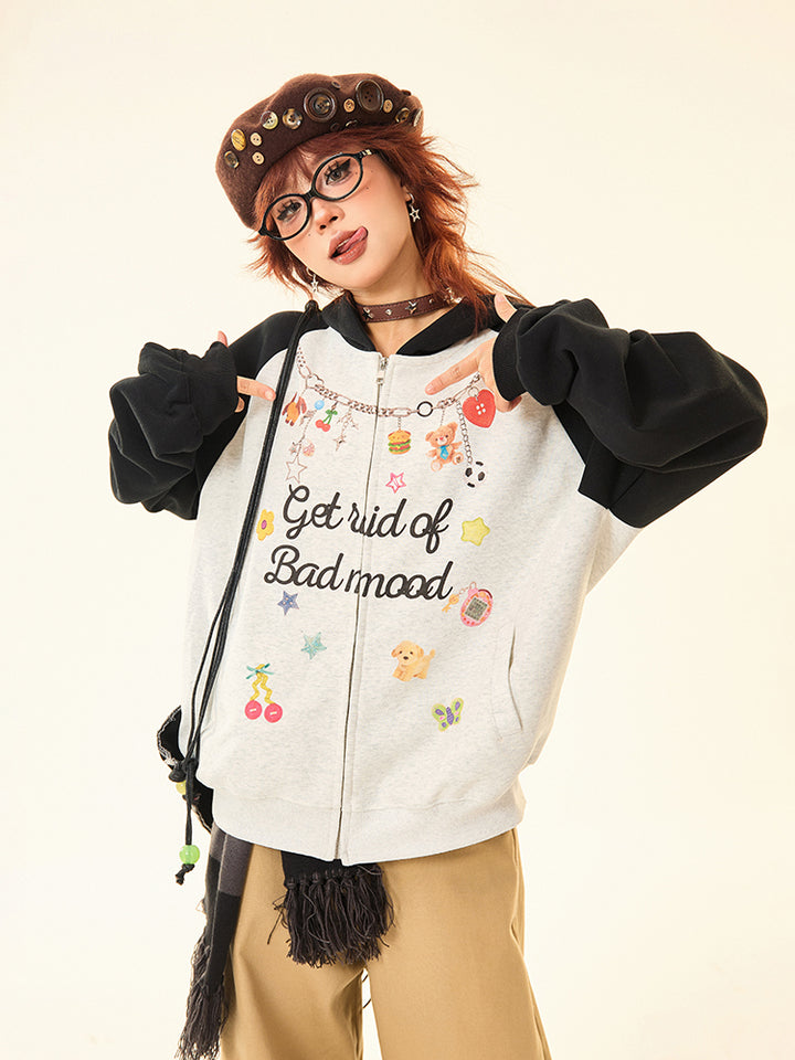 Graphic Hooded Fleece Sweatshirt