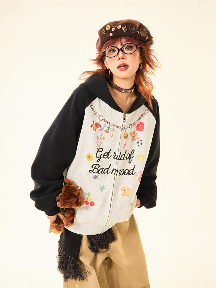 Graphic Hooded Fleece Sweatshirt