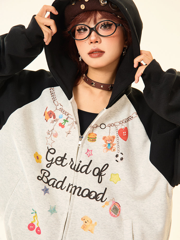Graphic Hooded Fleece Sweatshirt