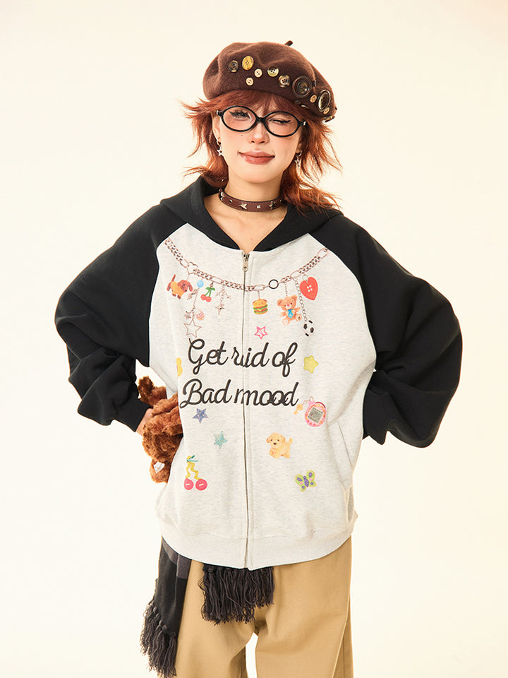 Graphic Hooded Fleece Sweatshirt