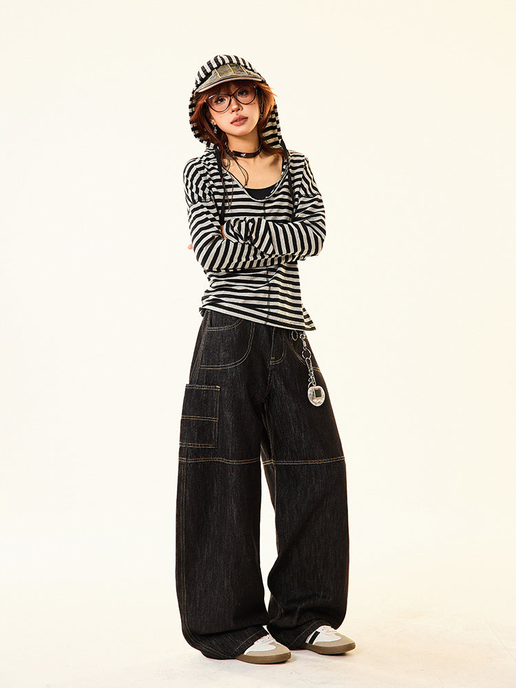 Loose Letter Printing Pants