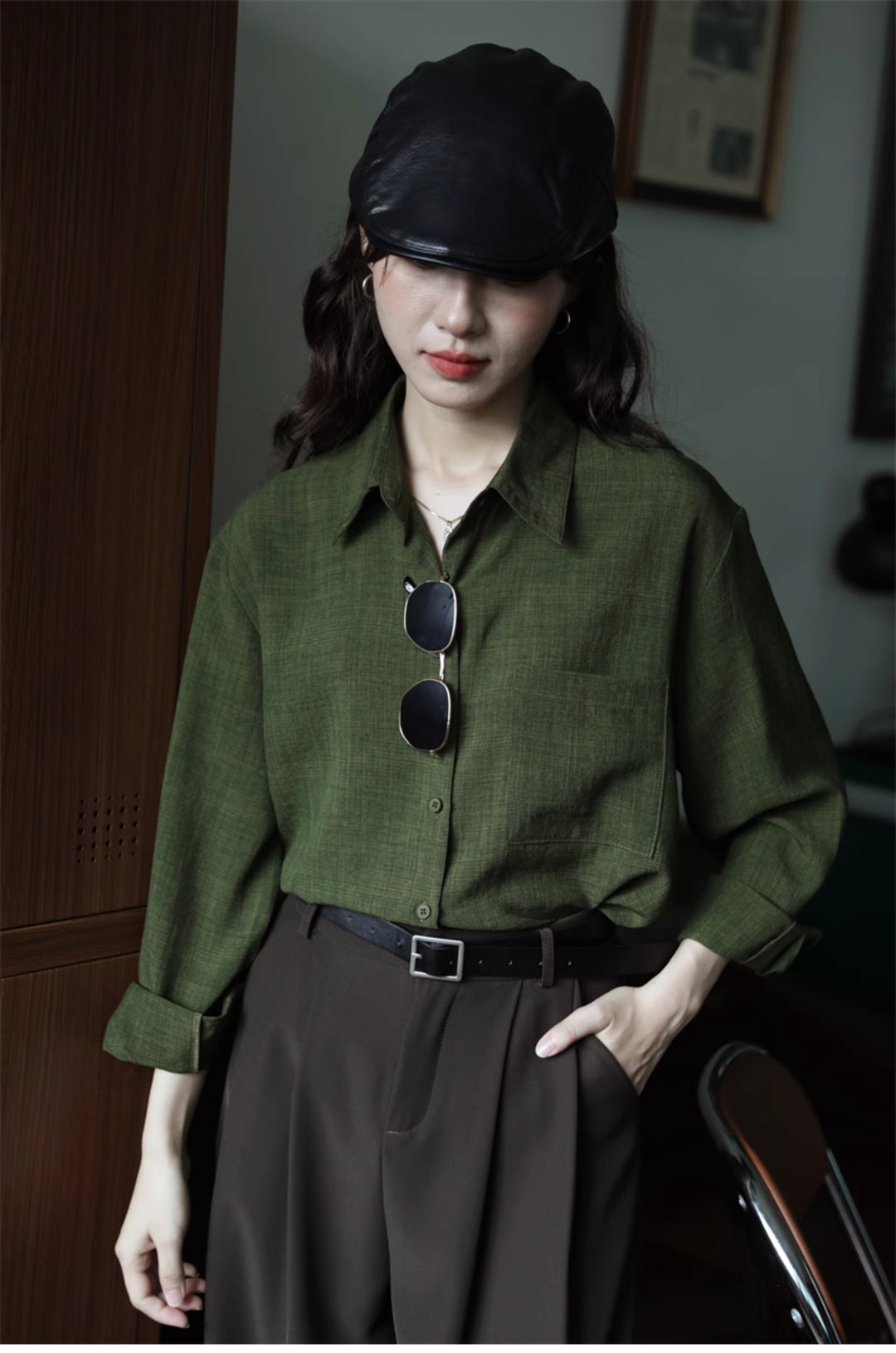 Classic Long Sleeve Button-Down Shirt
