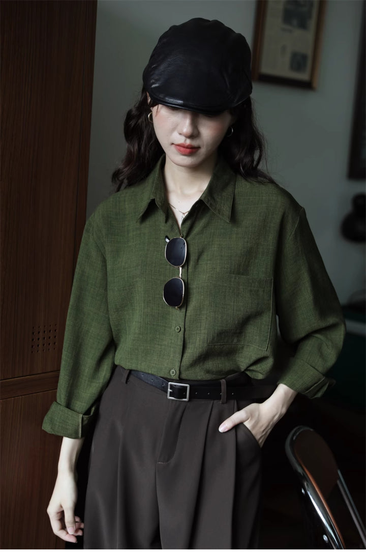 Classic Long Sleeve Button-Down Shirt