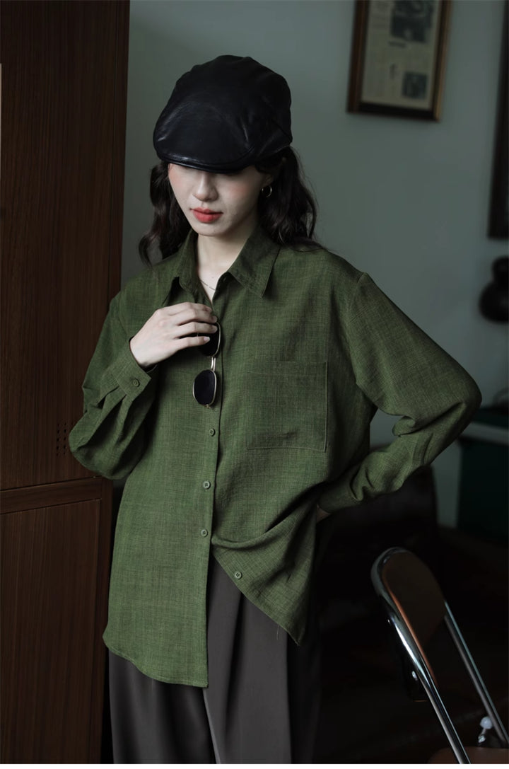 Classic Long Sleeve Button-Down Shirt