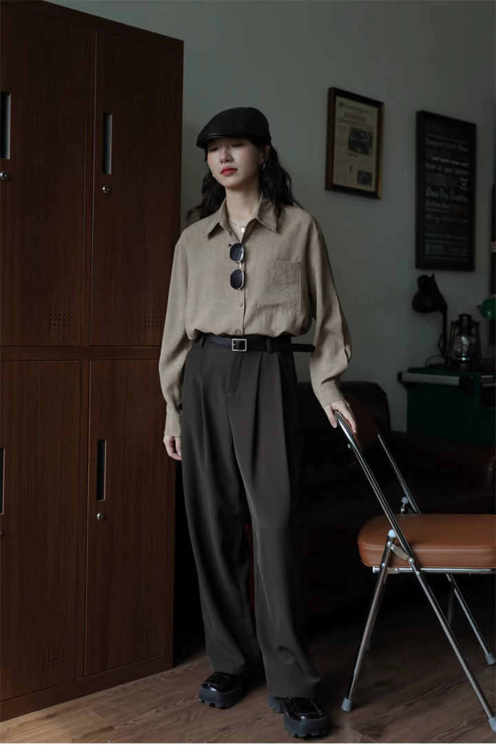 Classic Long Sleeve Button-Down Shirt