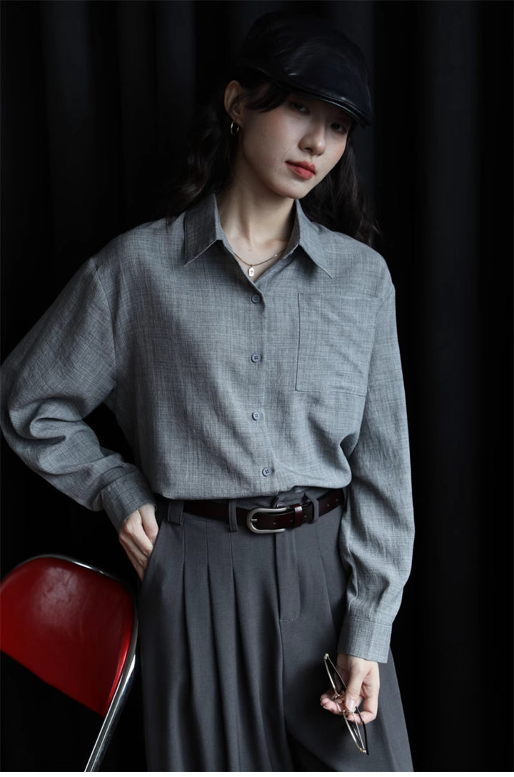 Classic Long Sleeve Button-Down Shirt