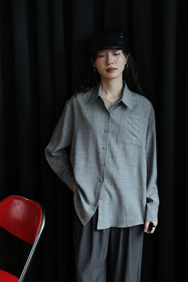 Classic Long Sleeve Button-Down Shirt