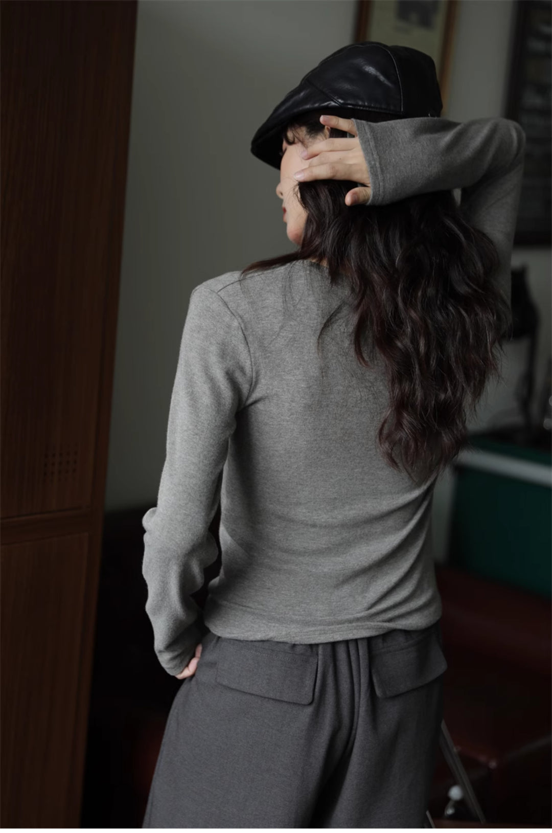 Long Sleeve Scoop Neck T-Shirt