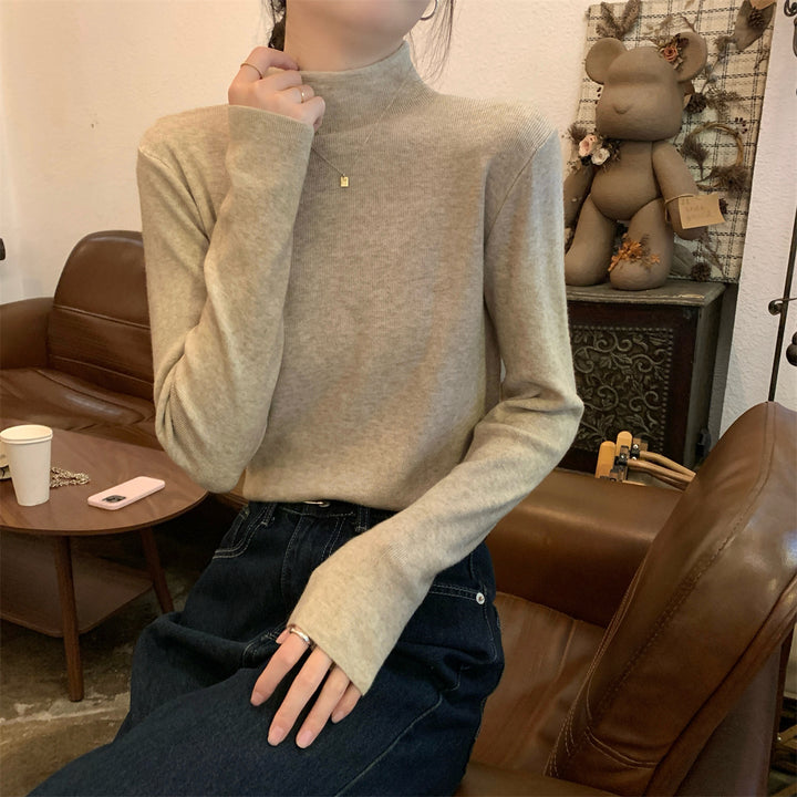 Cozy Mock Neck Wool Sweater
