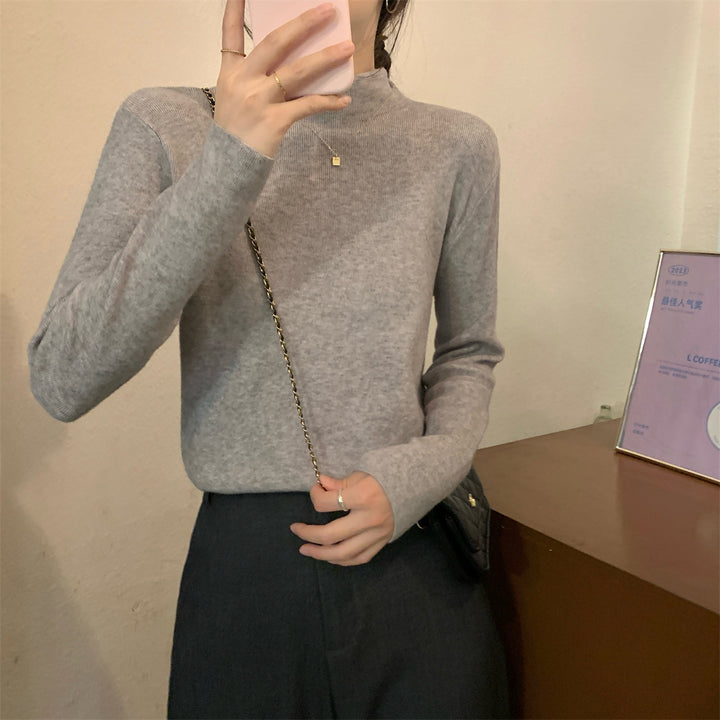 Cozy Mock Neck Wool Sweater