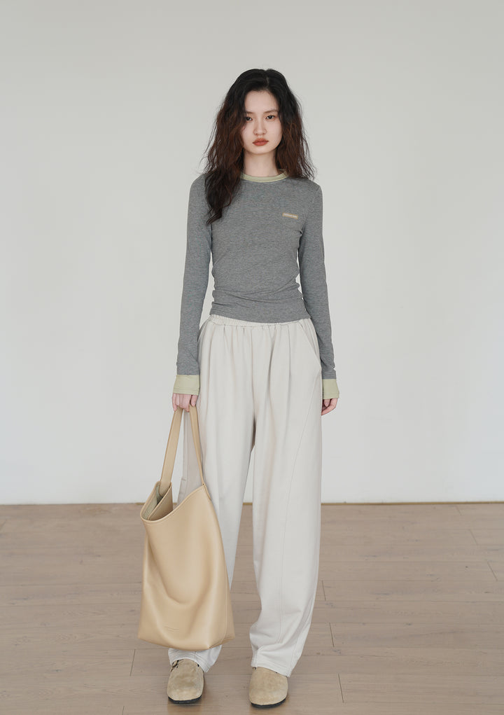 Long Sleeve Crew Neck T-Shirt