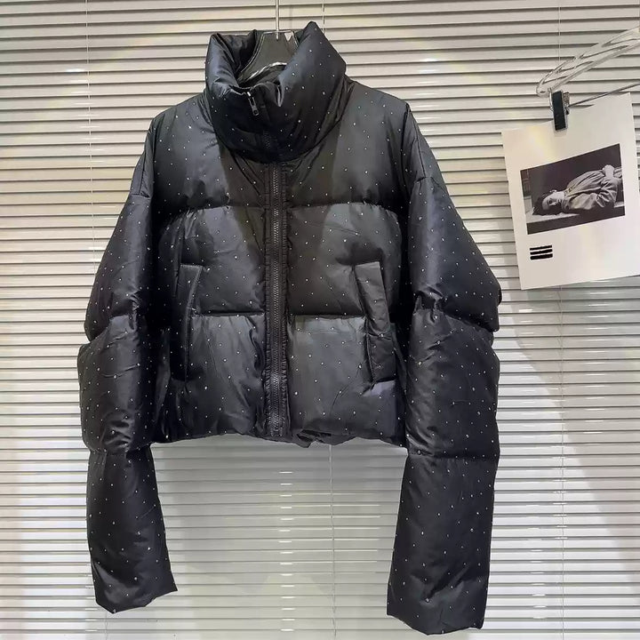 Cozy Polka Dot Down Jacket
