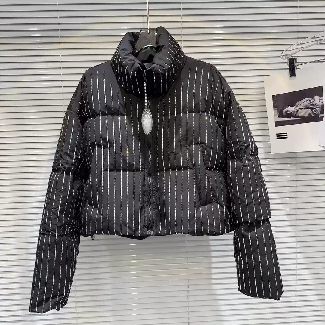 Cozy Polka Dot Down Jacket
