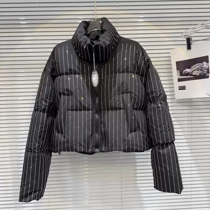 Cozy Polka Dot Down Jacket