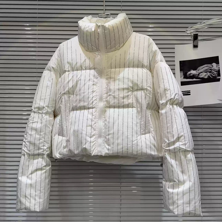 Cozy Polka Dot Down Jacket