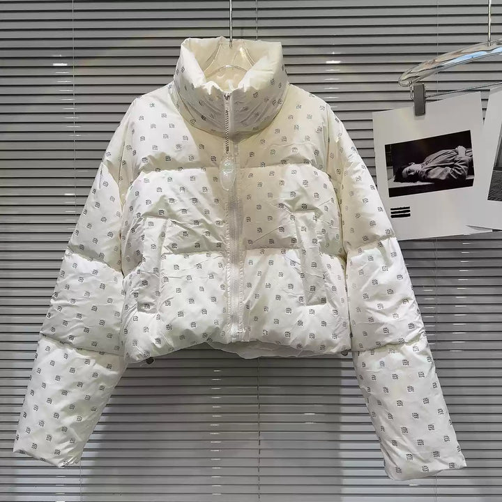 Cozy Polka Dot Down Jacket