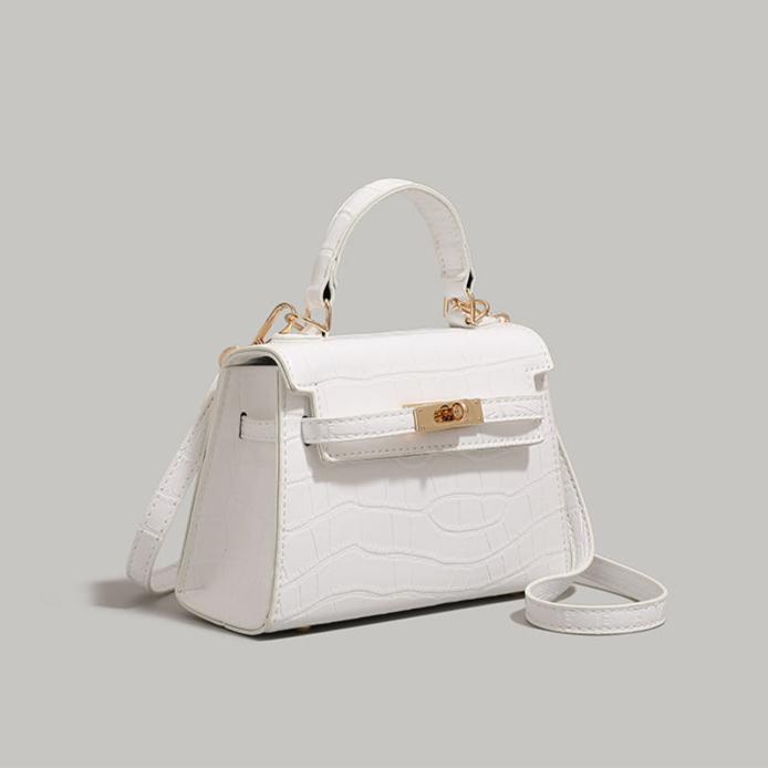 Metal Buckle Small Square Handbag