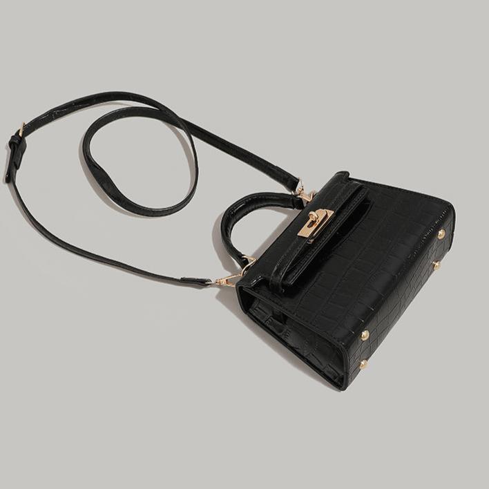 Metal Buckle Small Square Handbag