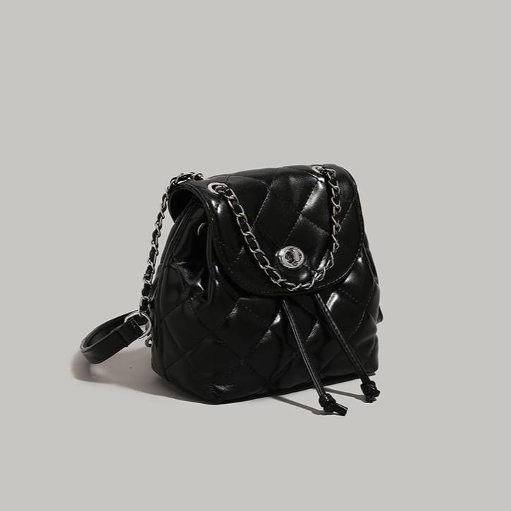 Quilted Chain Strap Backpack