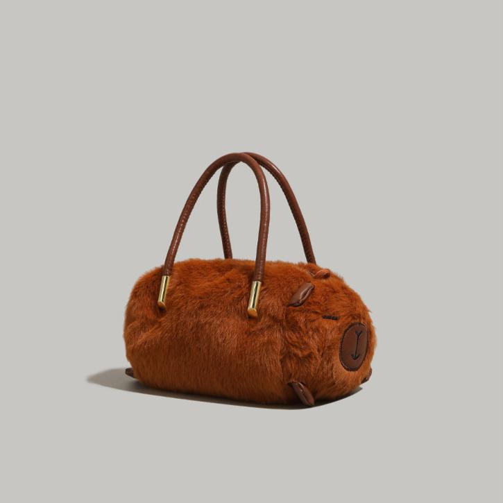 Plush Panda-Shaped Handbag