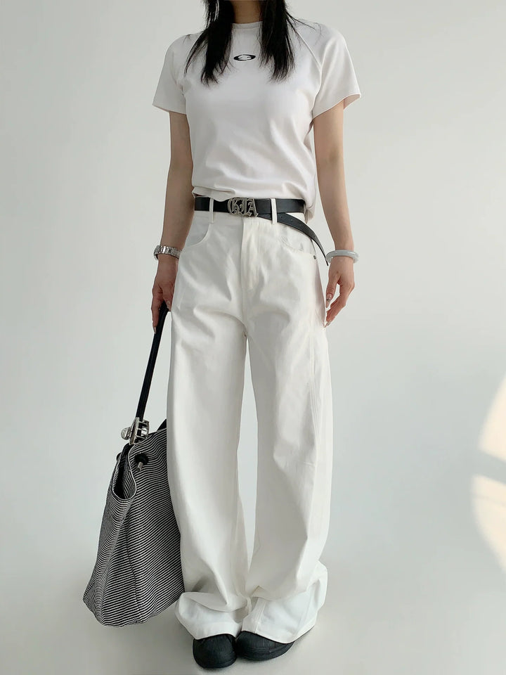 Washed Soft Wide Leg Casual Pants