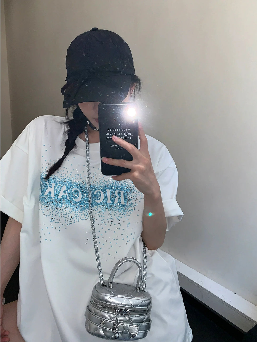 Sequin Embroidered T-shirt