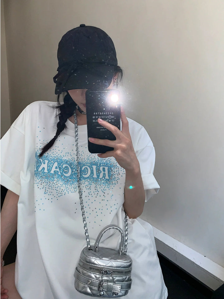 Sequin Embroidered T-shirt