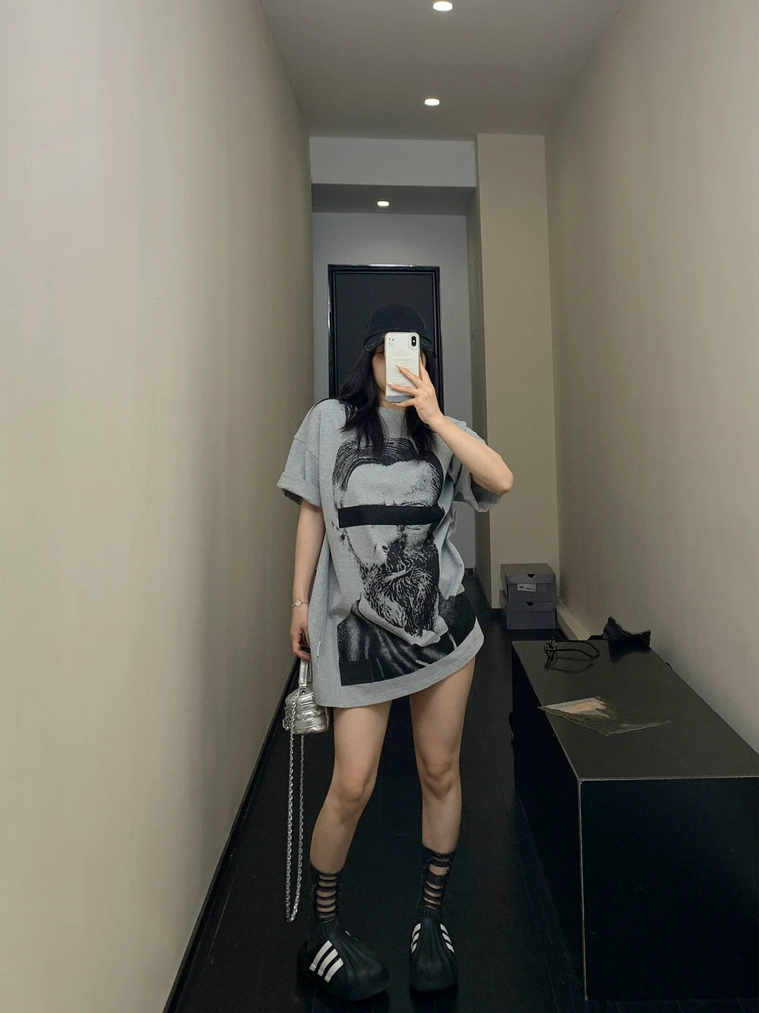 Oversized Sketch Portrait T-shirt