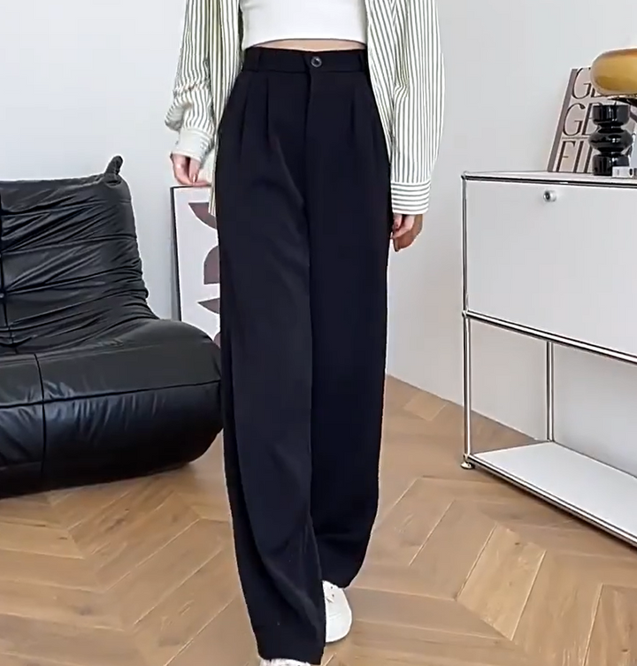 High Waist Wide Leg Casual Pants