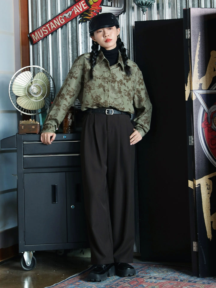 Floral Long Sleeve Button-Up Shirt