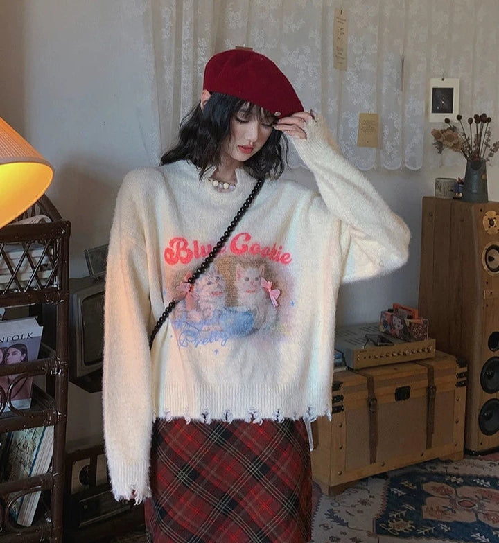 Cozy Graphic Wool Sweater