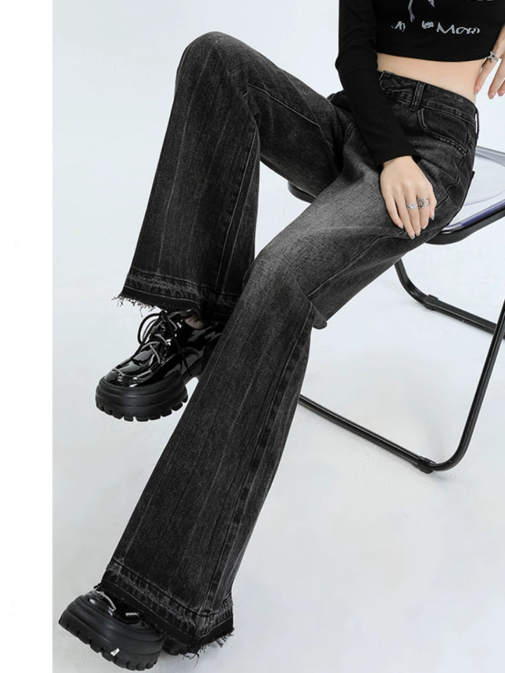 Wide-Leg High-Waisted Jeans