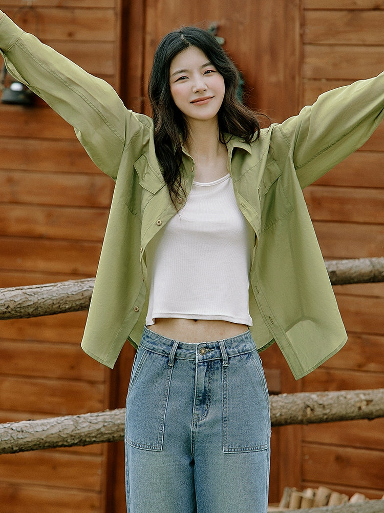 Casual Button-Down Long Sleeve Shirt