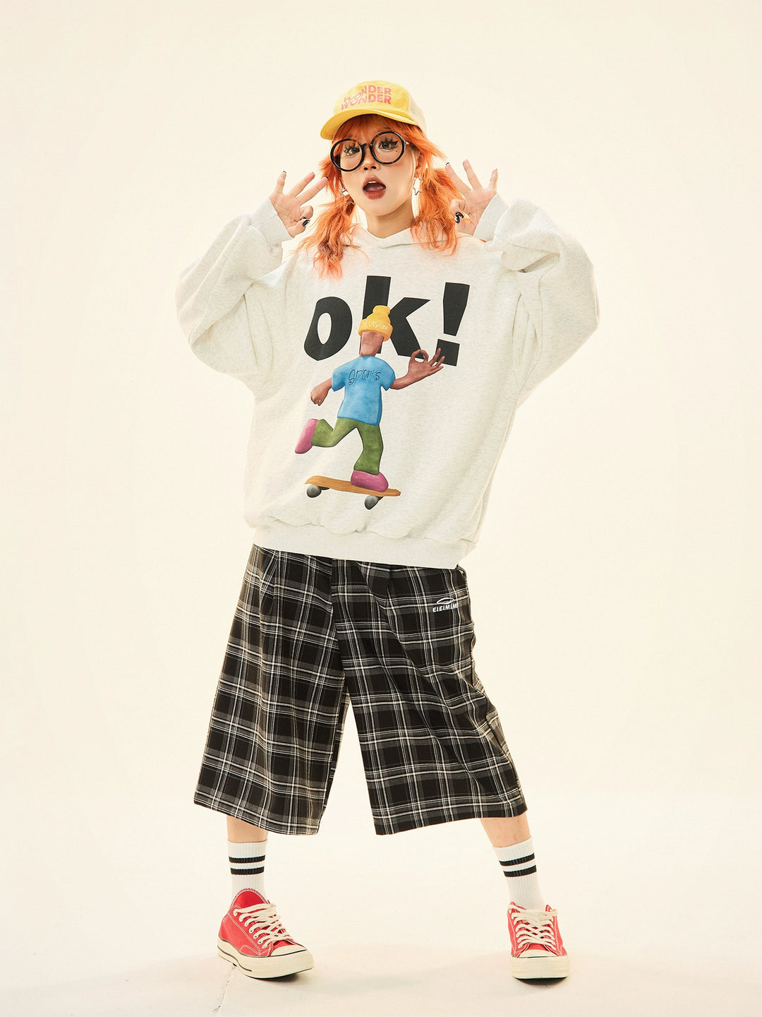 Skateboard Graphic Hooded Sweatshirt