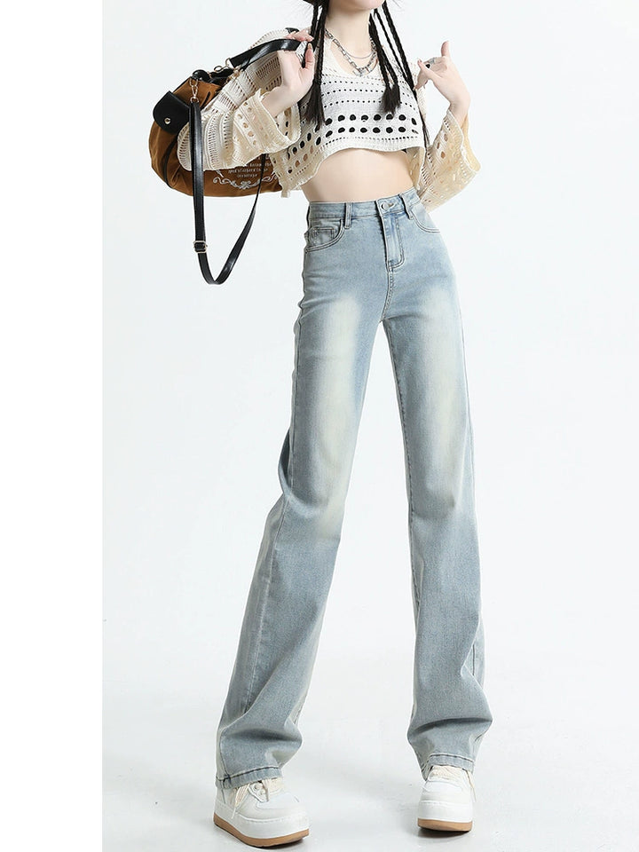 High-Waisted Wide Leg Jeans