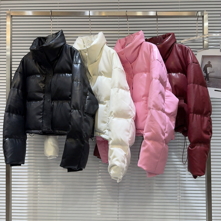 High Collar Quilted Down Jacket