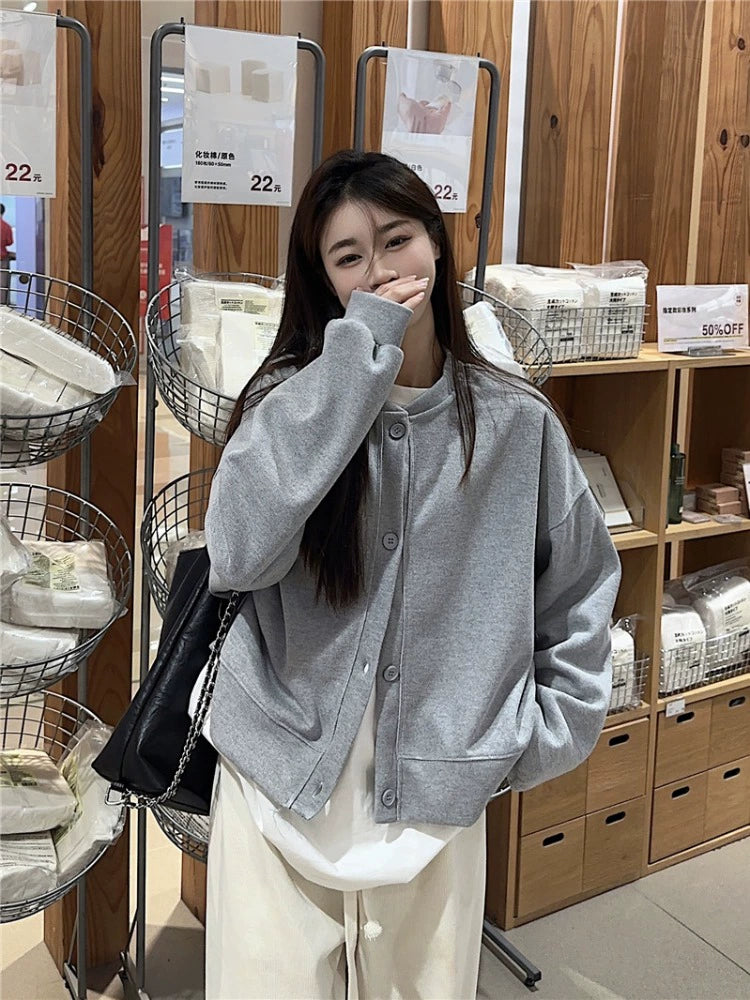 Casual Button-Up Short Coat