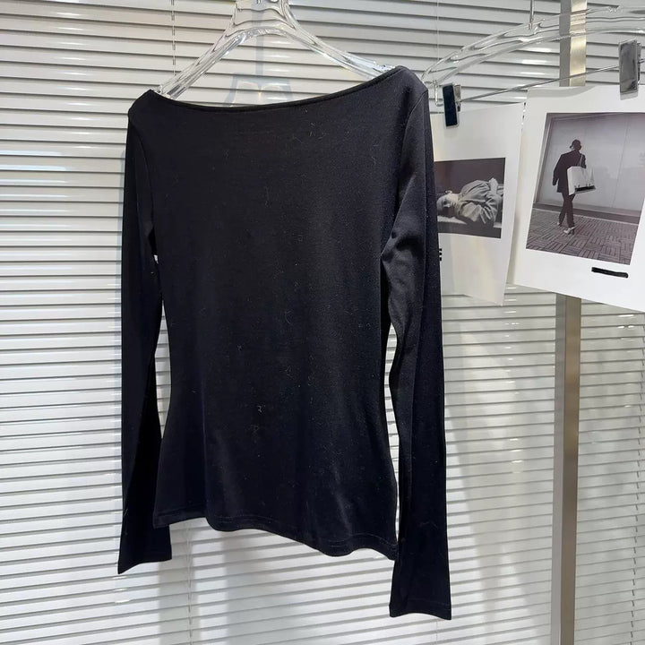 Lace Overlay Long Sleeve T-Shirt