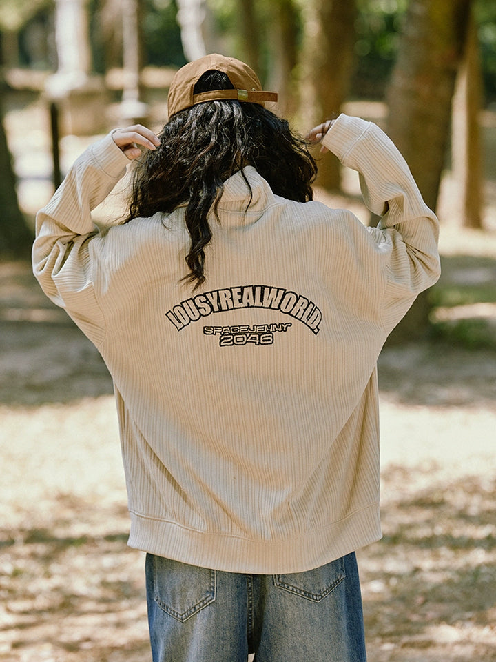 Zip Front Wool Sweater