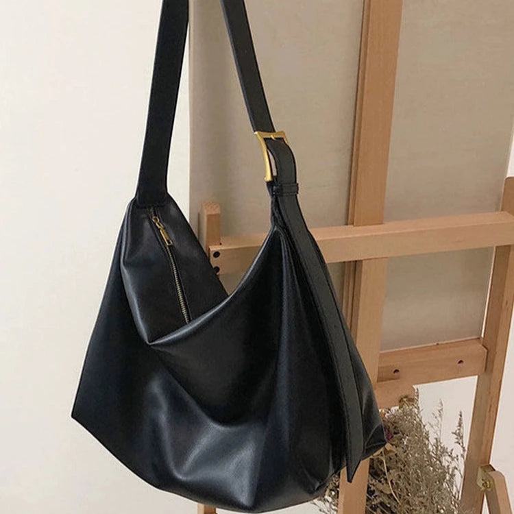 Stylish Buckle Strap Shoulder Bag