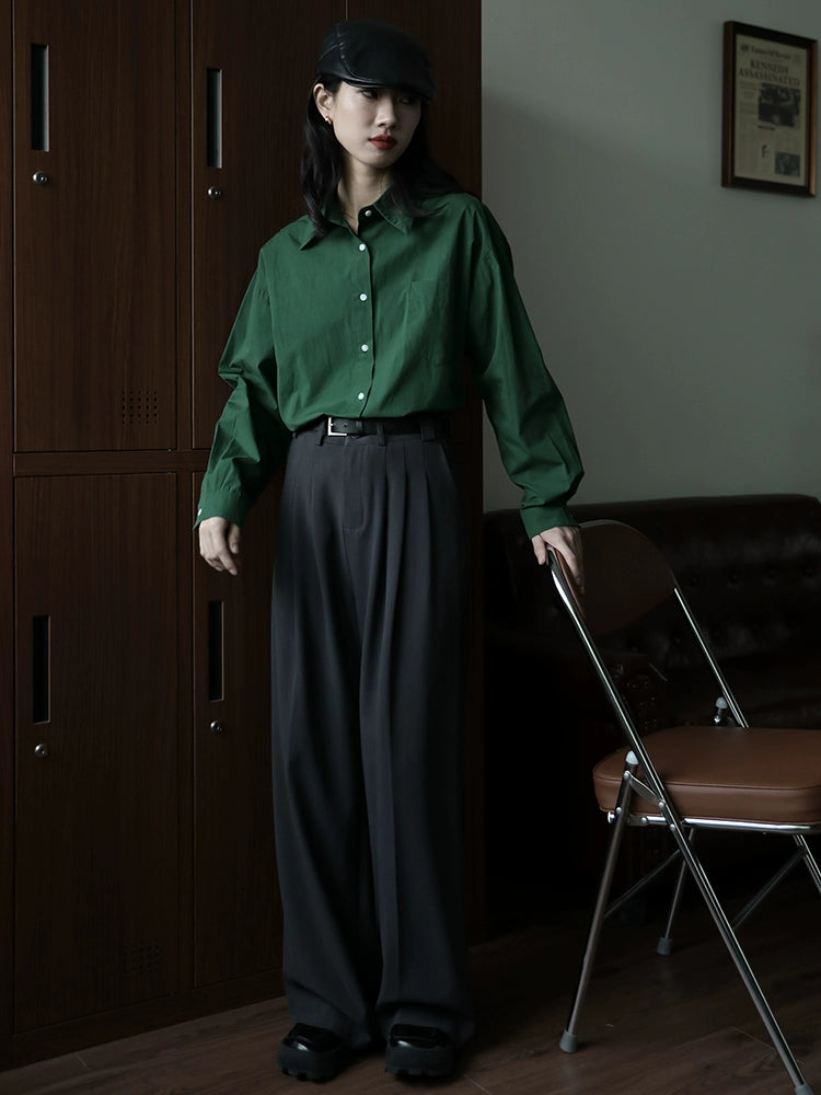 Classic Long Sleeve Button-Up Shirt