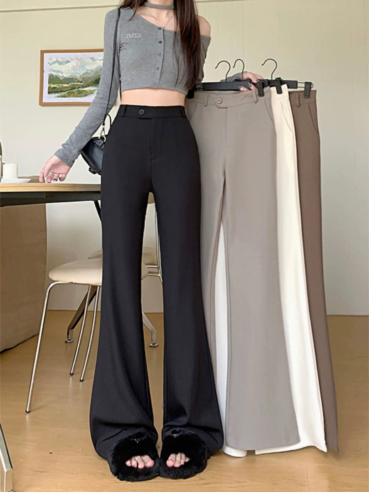 Stylish Wide-Leg Casual Pants