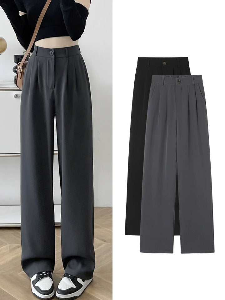High Waist Wide Leg Casual Pants